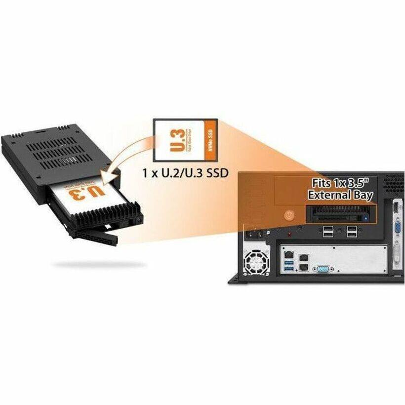 A6 U.3 Soid SSD NVMe U.3 1 X U.2/U.3 SSD Fits 1x 3.5" External Bay