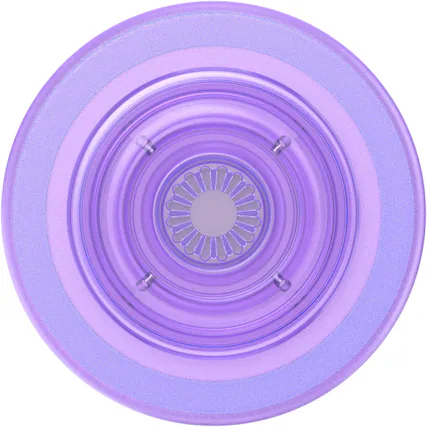 Front. PopSockets - MagSafe PopGrip Universal Magnetic Grip & Stand with Adapter Ring for Cell Phones - Lavender Translucent.