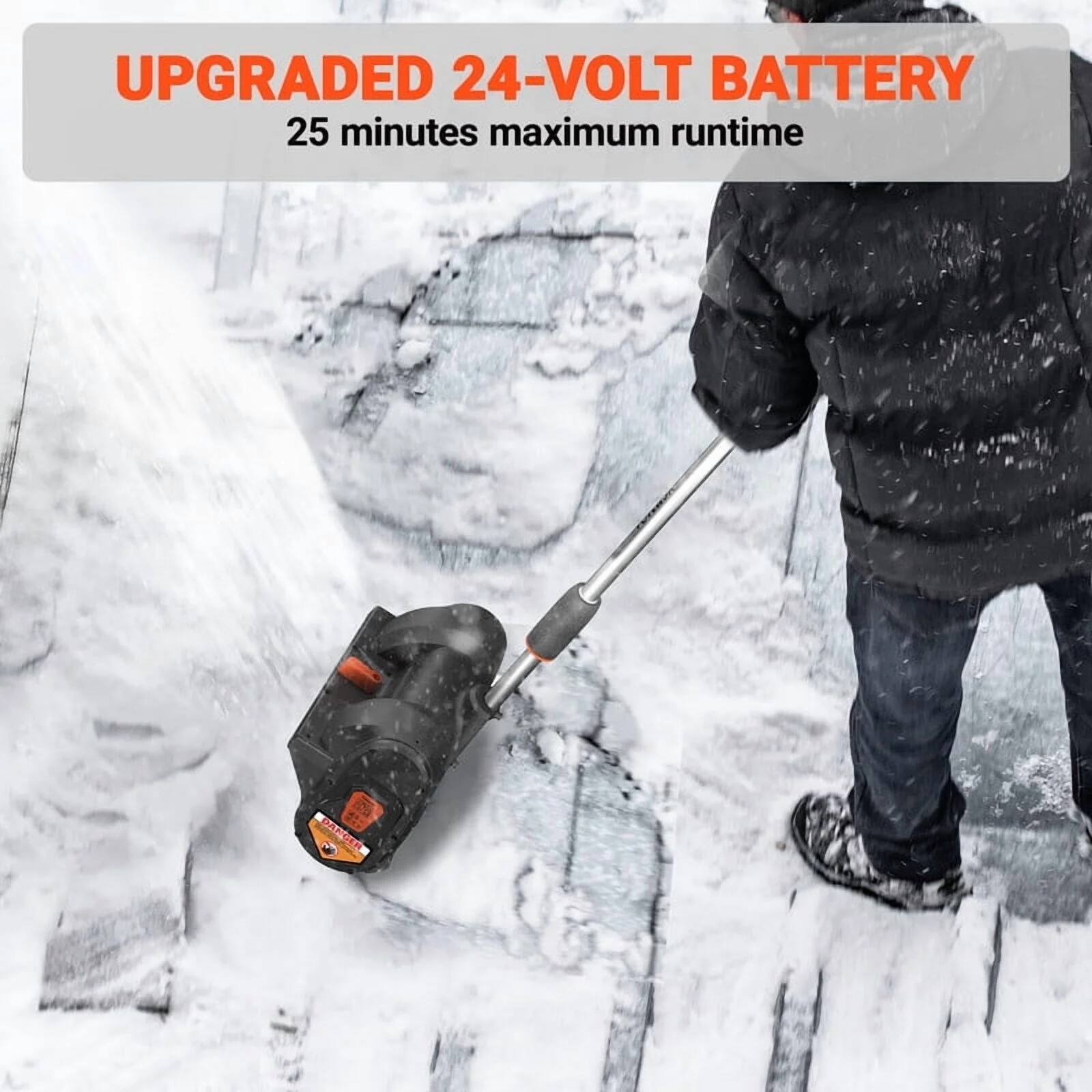 UPGRADED 24-VOLT BATTERY  
25 minutes maximum runtime