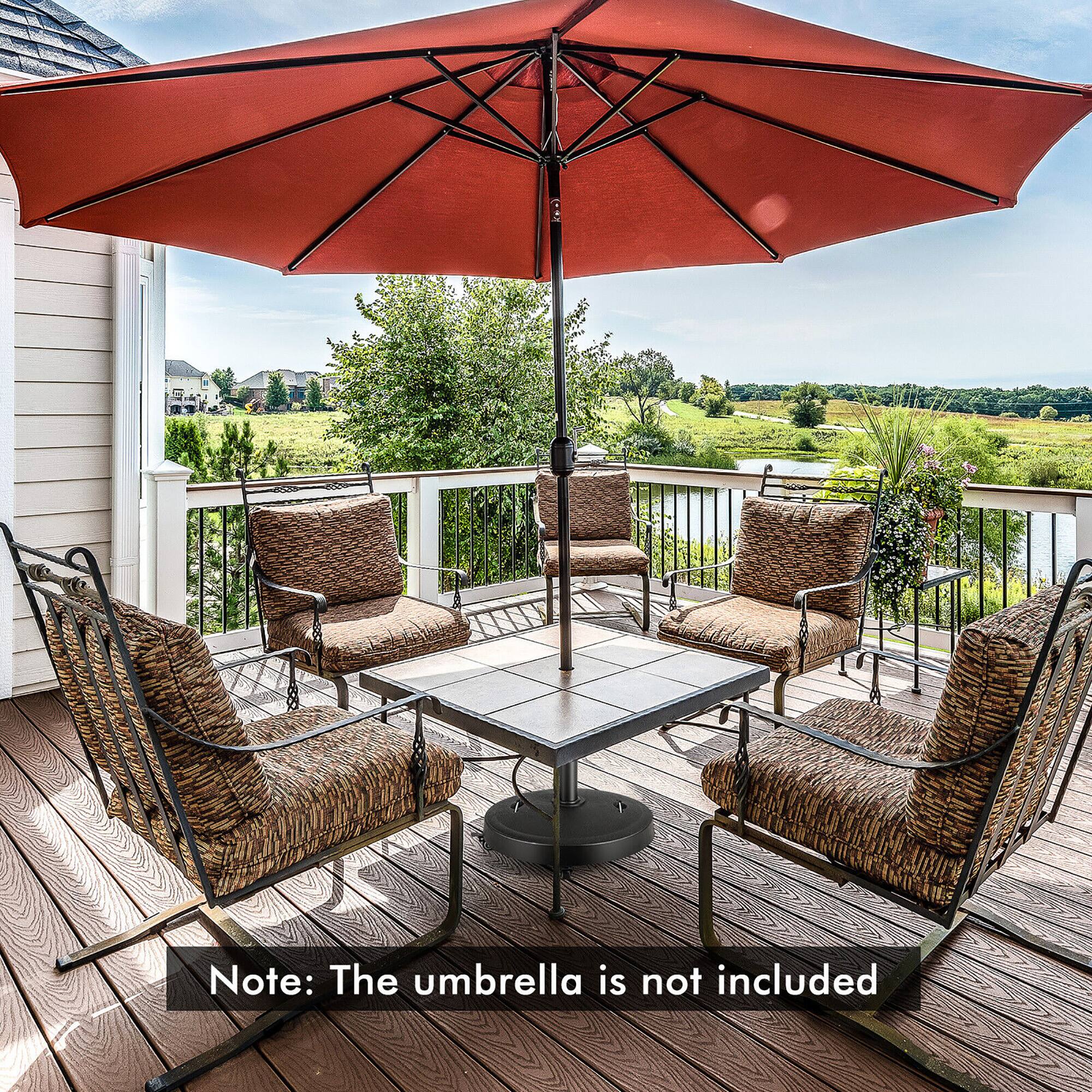 Note: The umbrella is not included