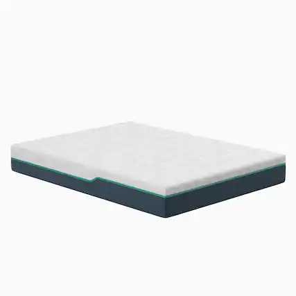 Front. Nautica - 10” Invigorate Memory Foam Mattress - WHITE/GREY.