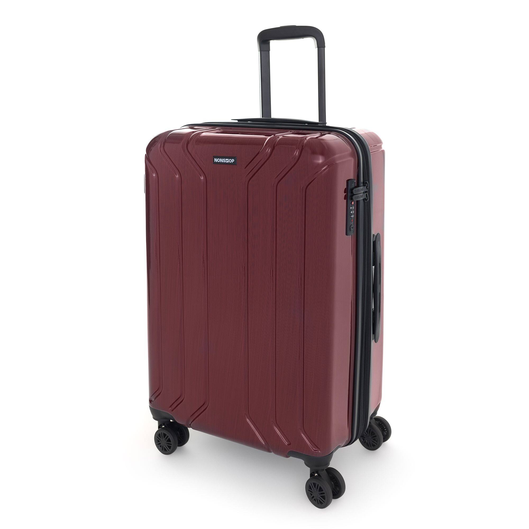 Alt View 2. Nonstop - New York Elite 6-Pc Hardside Luggage Set: Carry-On, Medium, Large & 3 Packing Cubes - Cabernet.