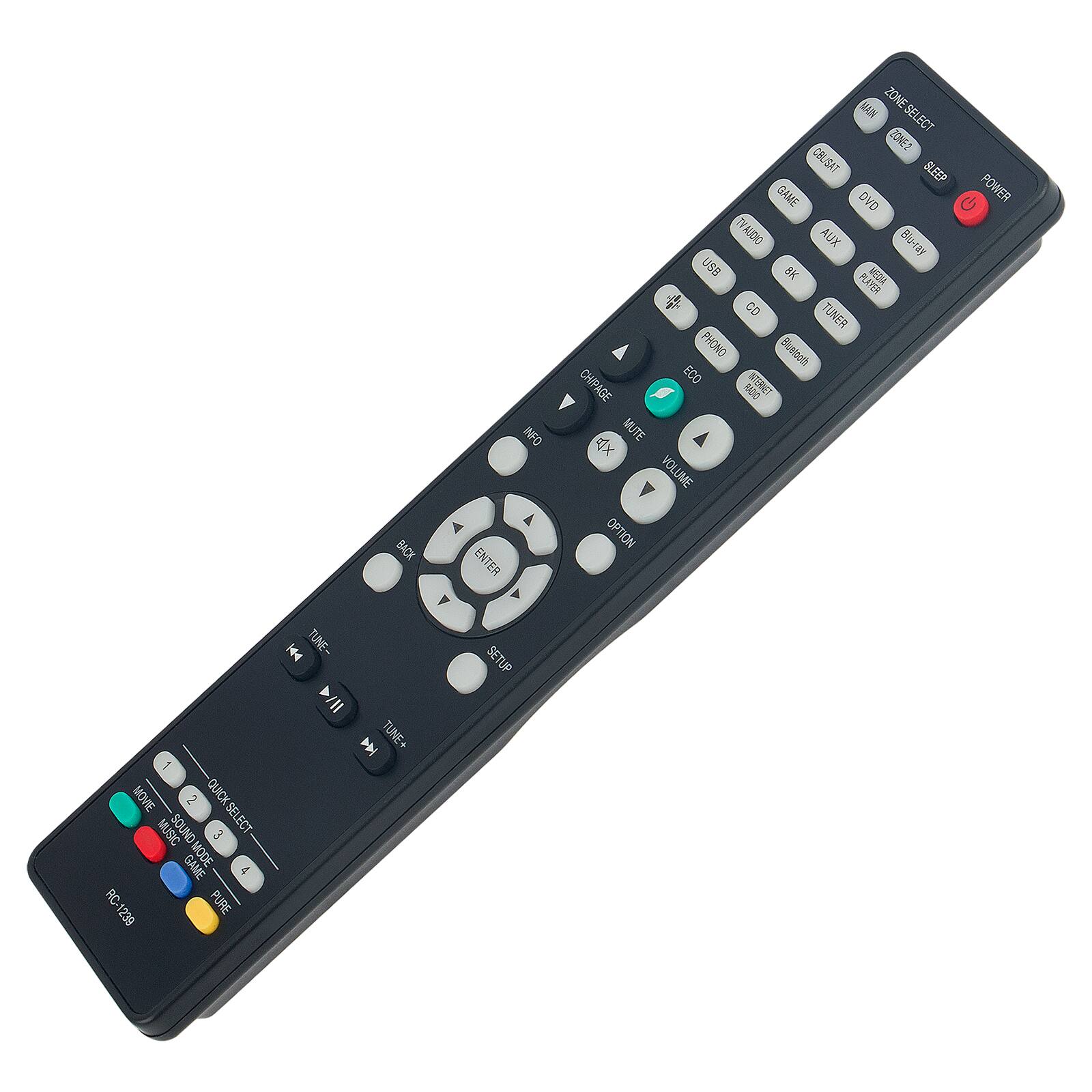 Sure, here is the corrected and grouped text from the image:

---

**Back Info & Enter**

**Zone Select**

**Colisat**

**Sleep**

**Game**

**DVD**

**Power**

**Tvalidio**

**AUX -1**

**USB**

**B**

**Media Player**

**CD**

**Tuner**

**Phono**

**Sluerboth**

**Chipage**

**Eco**

**Internet**

**AO**

**Mute**

**Volume**

**Option**

**Move**

**Quick Select**

**Quick Music**

**Sound**

**Game Mode**

**AC-1239**

**RC**

**Pure**

**Tune-**

**Tune+**

**Setup**

---

**Quick Select**

1. Movie
2. Sound
3. Music
4. Game

**Quick Select**

**1**

**2**

**3**

**4**

**Rec.2009**

**RC**

**RC**

**RC**

**RC**

**RC**

**RC**

**RC**

**RC**

**RC**

**RC**

**RC**

**RC**

**RC**

**RC**

**RC**

**RC**

**RC**

**RC**

**RC**

**RC**

**RC**

**