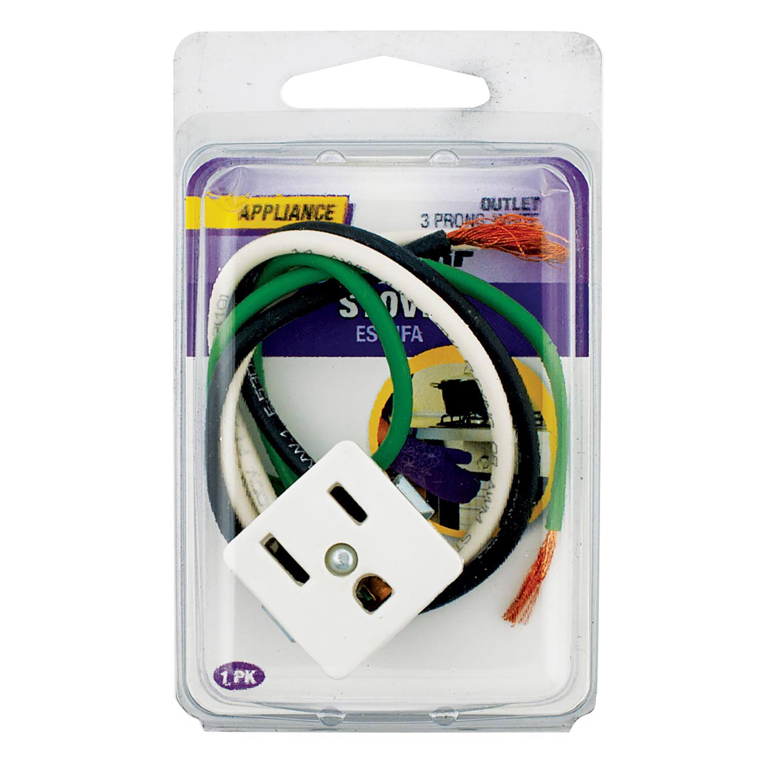 APPLIANCE  
OUTLET 3 PRONG  
F-530 M  
S 00  
ES FA  
1 PK