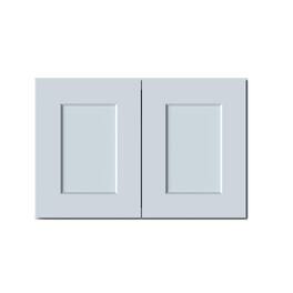 Boyel Living - 27in.W x12in.D x18in.H WALL CABINET Fully assembled Cabinet With Two HDF Doors - Gray