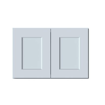 Front. Boyel Living - 27in.W x12in.D x18in.H WALL CABINET Fully assembled Cabinet With Two HDF Doors - Gray.