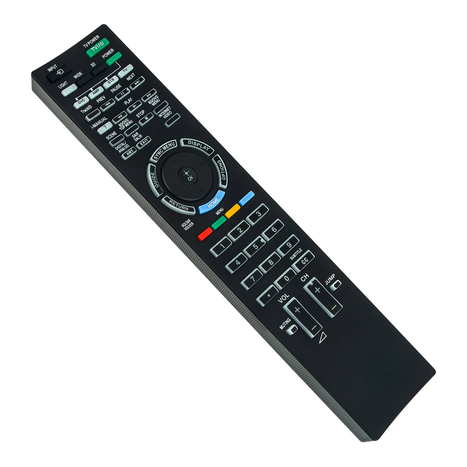 TV POWER TVI/O POWER INPUT 30 TV BOW 818 NEXT LIGHT AMP PAUSE DVD PREV PLAY BOOK TrackiD STOP BEARS 7 III i-MANUAL CALSOS SCENE SAIR SALIR DIGITAL/ EXIT DISPLAY ANT SYNC MENU GUIDE OK OPTIONS RETURN HOME MENU VOLTAR MAATOA 1 2 4 3 6 5 6 8 SUBTITLE CC 7 0 CH JUMP + VOL + I MUTING I