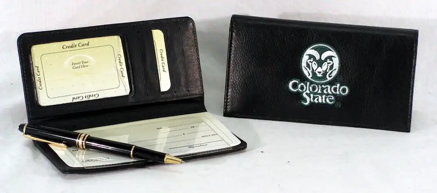 Rico Industries Colorado State Rams Embroidered Logo Black Leather ...
