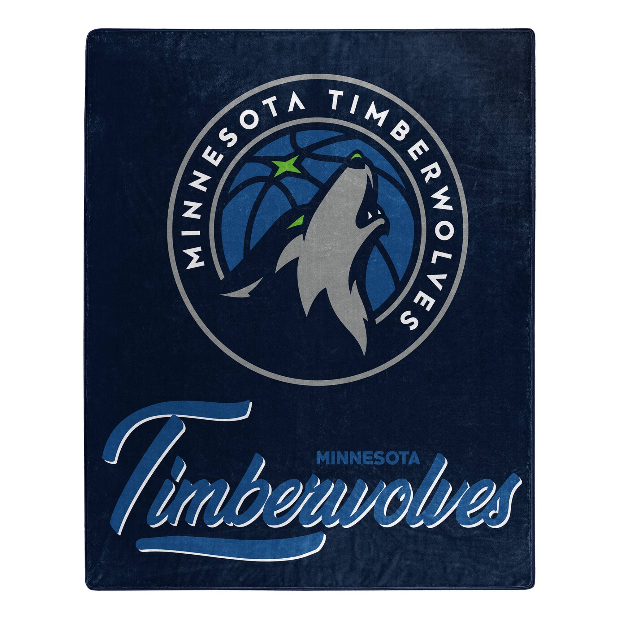 Northwest - Minnesota Timberwolves 50" x 60" Signature Raschel Plush Throw Blanket - Multicolor
