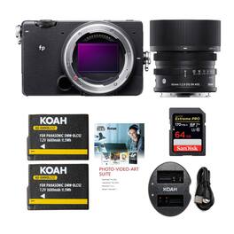 Sigma - fp Mirrorless Digital Camera with 45mm Lens and Accessories Bundle