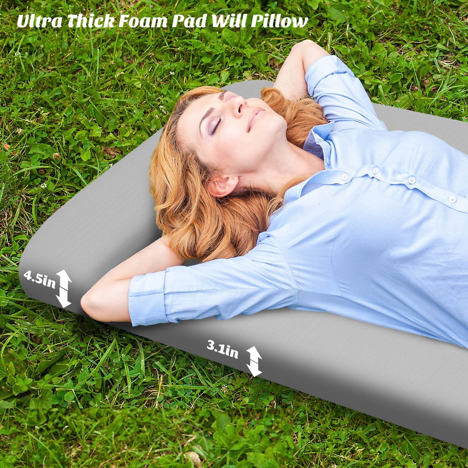 Ultra Thick Foam Pad Will Pillow  
4.5in  
3.1in