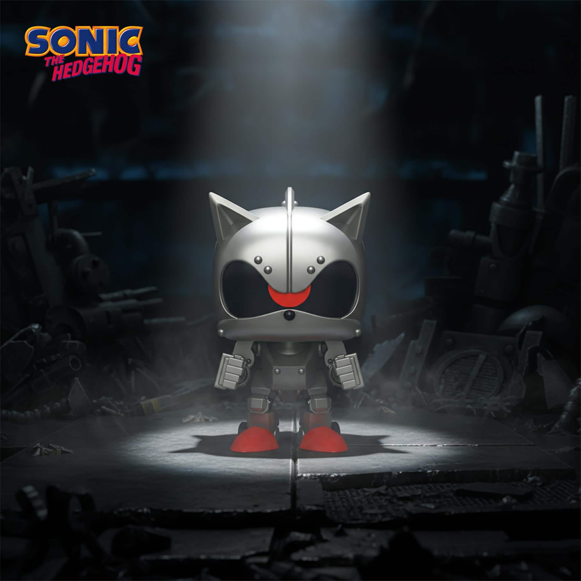 美品 Gray sonic force 184 Sonic The Hedgehog Funko POP Games | Mecha Sonic Gray 90836 - Best Buy