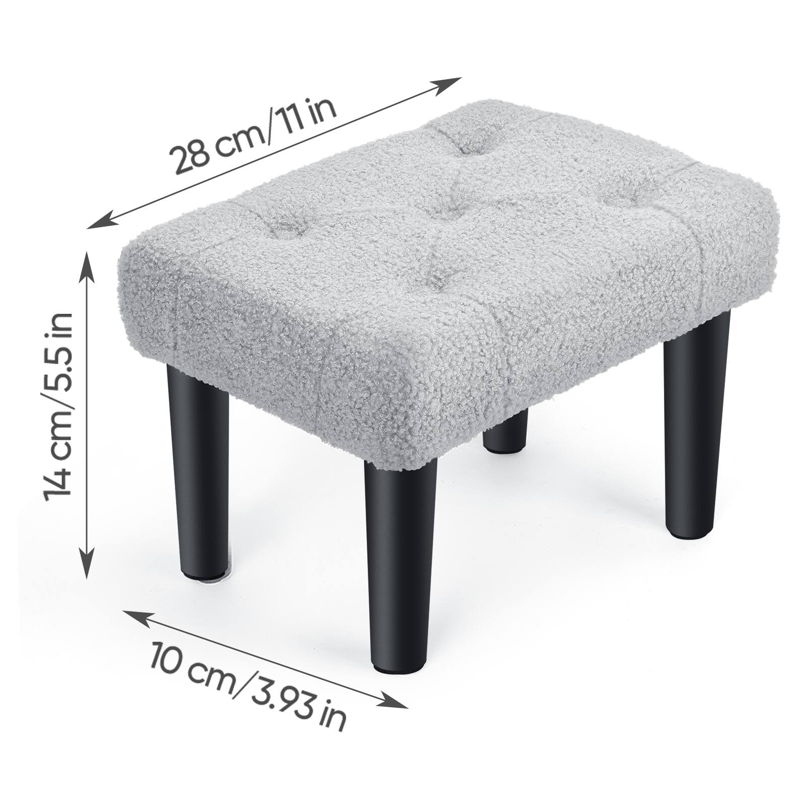 28 cm/11 in  
14 cm/5.5 in  
10 cm/3.93 in