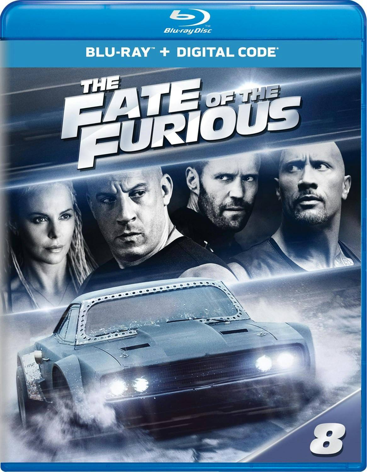 Front. Fast & Furious 8: The Fate of the Furious (Digital) [Blu-ray].
