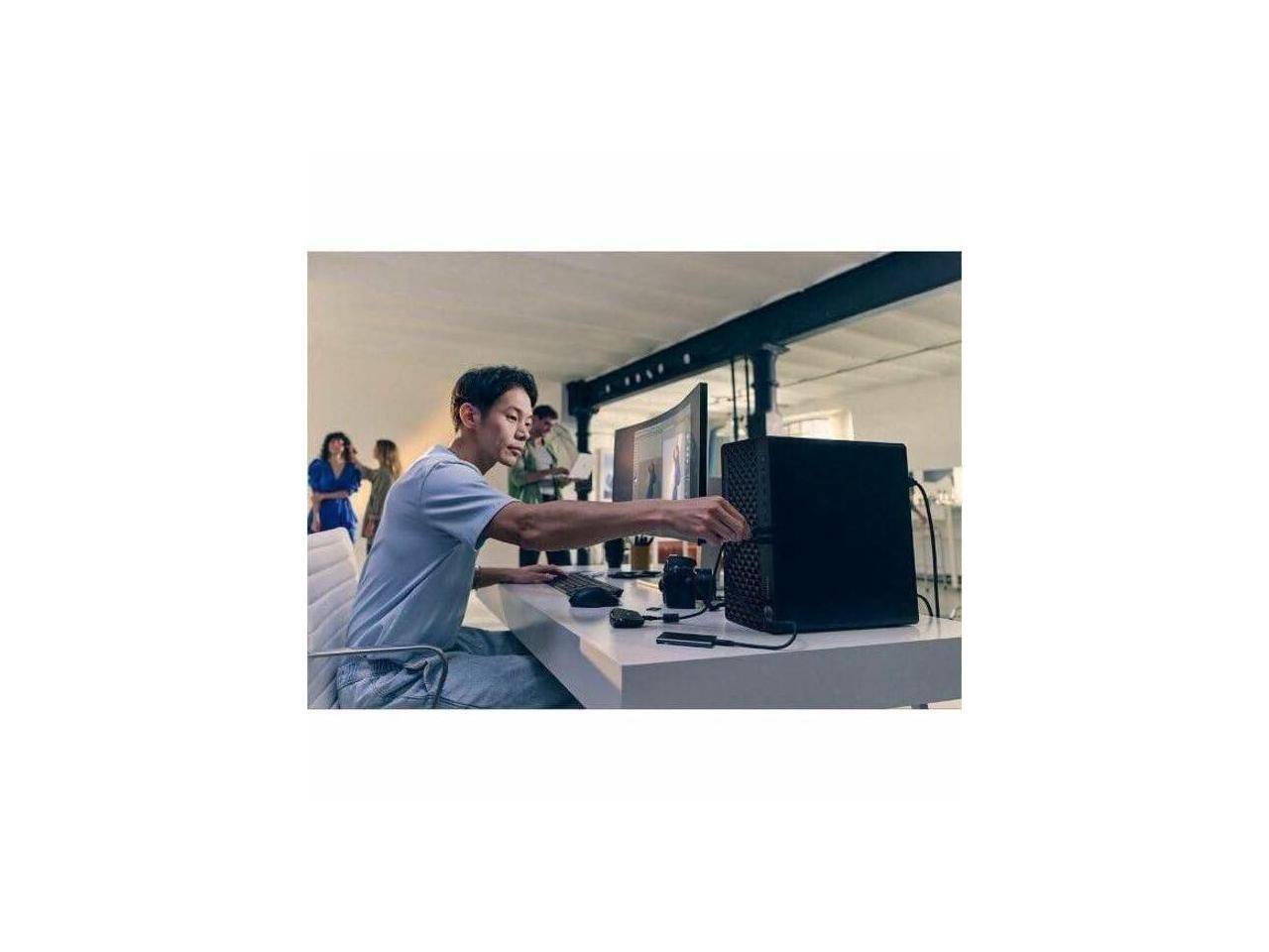 Alt View 8. HP - HP EliteDesk 8 G1i - Intel Core Ultra 9 285 - 64 GB - 2 TB SSD - Intel Q870 - Win 11 Pro - C6TX2UT#ABA - Black.