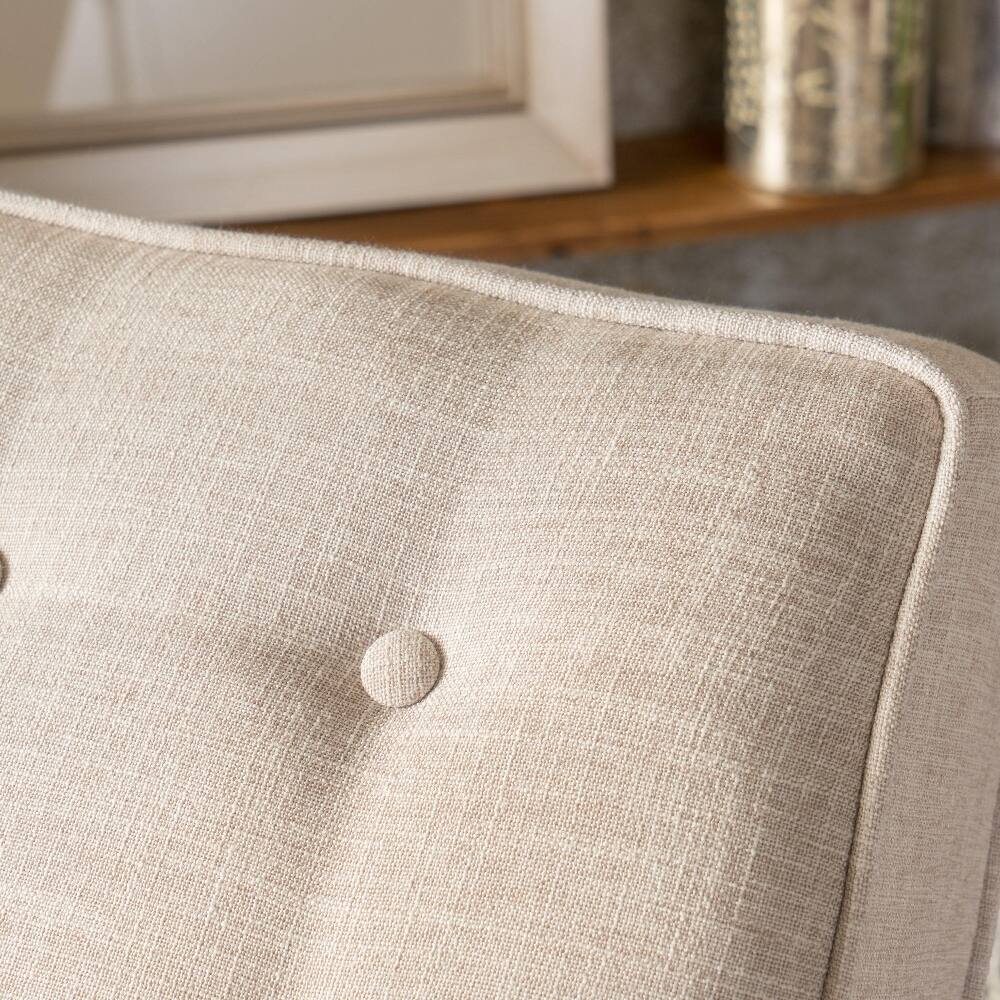 Alt View 1. Loheer - Loheer Fabric Recliner Chair, Mid-Century Pushback Tufted Sofa with Wooden Legs for Living Room - Gray.