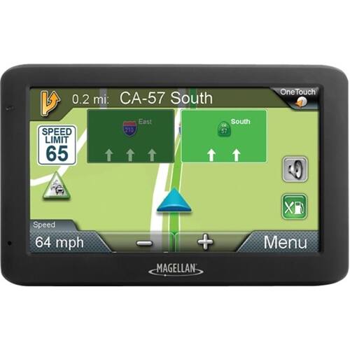 Front. Magellan - RoadMate 2525-LM GPS with Lifetime Map Updates - Black.