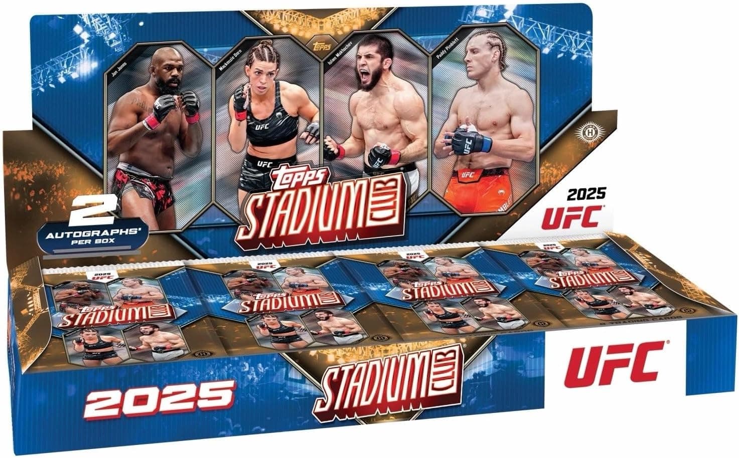 UFC Topps 2025 Stadium Club Trading Card HOBBY Box [16 Packs] price history on PriceWatchPro