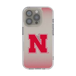 Keyscaper - NCAA - Nebraska Huskers Linen Logo iPhone Clear Case - 13 mini - Multicolor