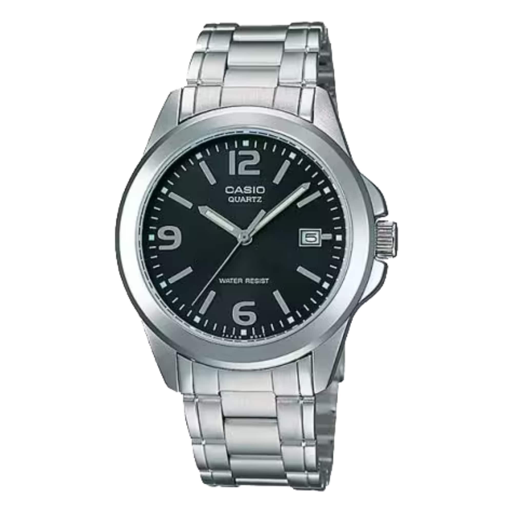 Casio - Women’s Black Dial Stainless Steel Bracelet Watch - LTP-1215A-1A - Silver price history on PriceWatchPro