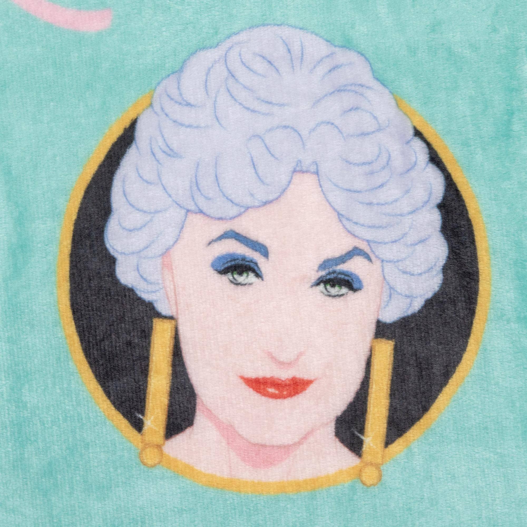 Alt View 1. Silver Buffalo - The Golden Girls Character Faces Fleece Throw Blanket | 45 x 60 Inches - Blue.