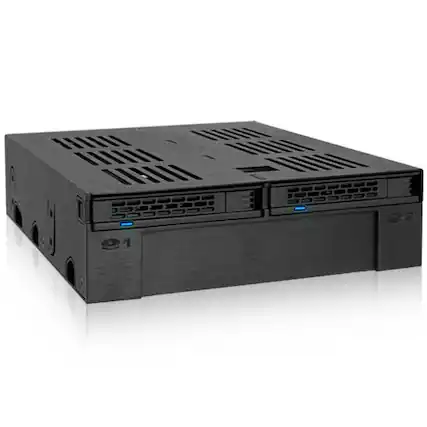 Front. Icy Dock - ExpressCage MB322SP-B Drive Enclosure.