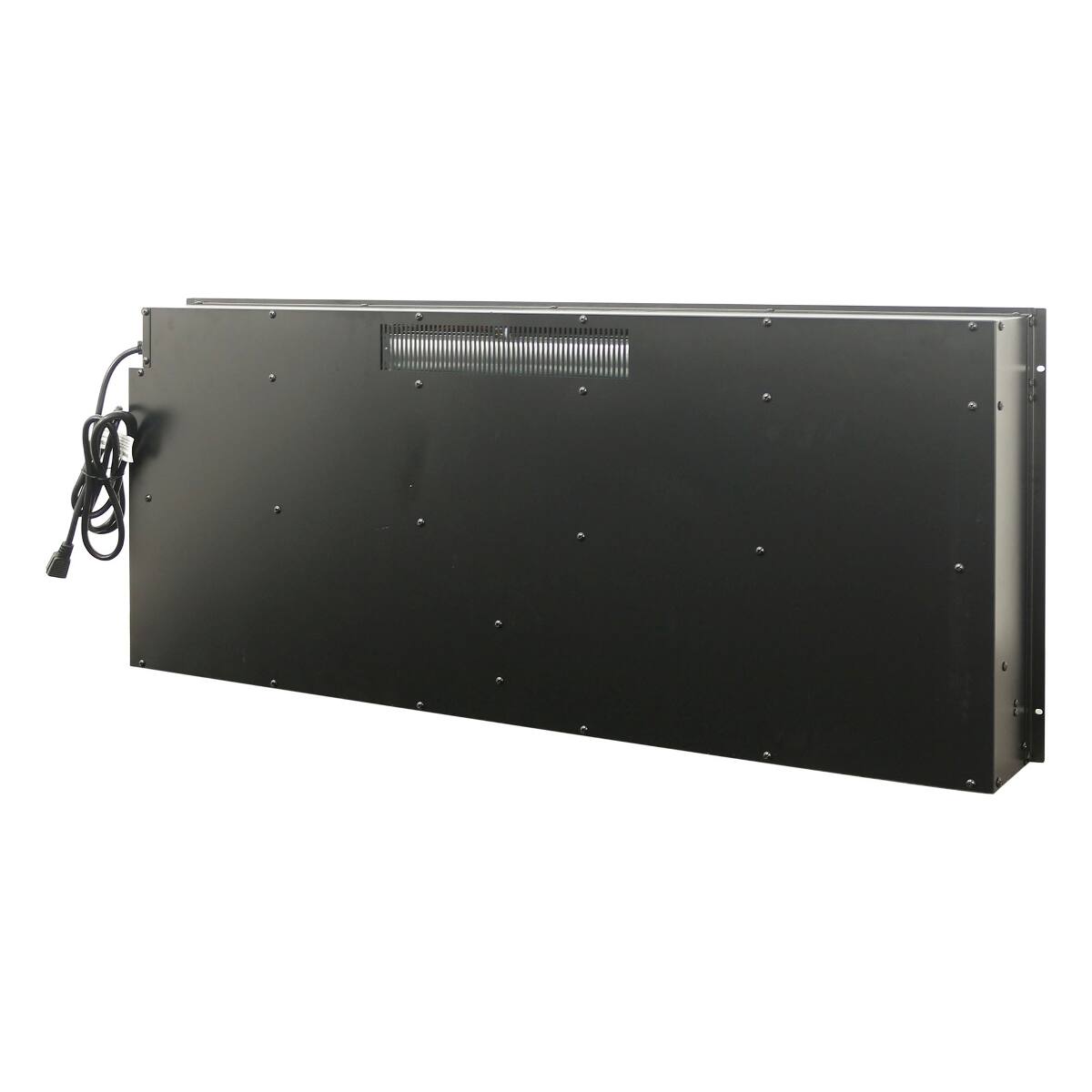 Alt View 6. Loheer - Loheer 42 inch electric fireplace insert ultra thin heater with log set - Antique Black.