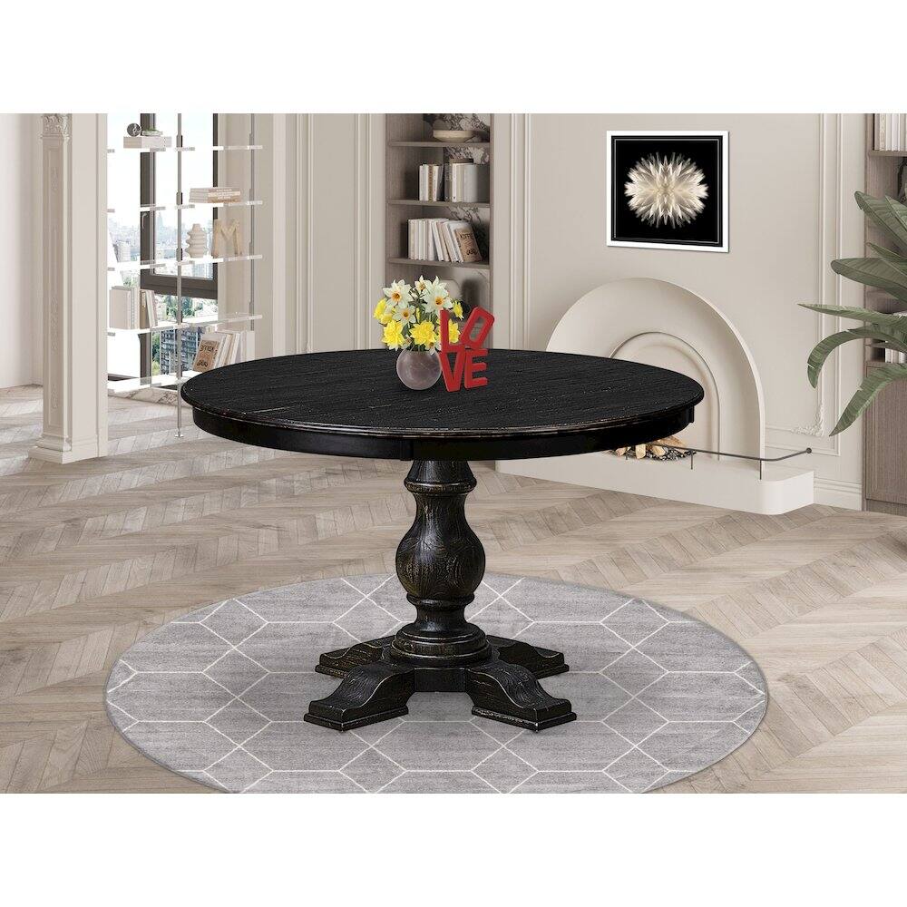 Alt View 1. East West Furniture - Dining Room Table - Black.
