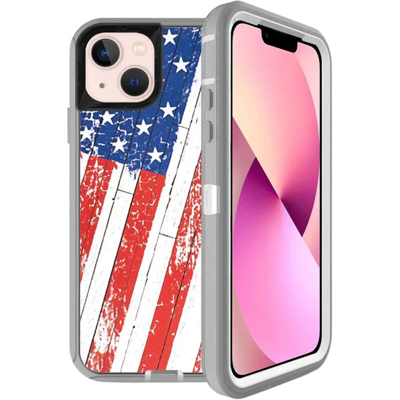 Front. Entronix - Entronix Armor Case for iPhone 17 - Superior Triple-Layer Protection - USA Flag.