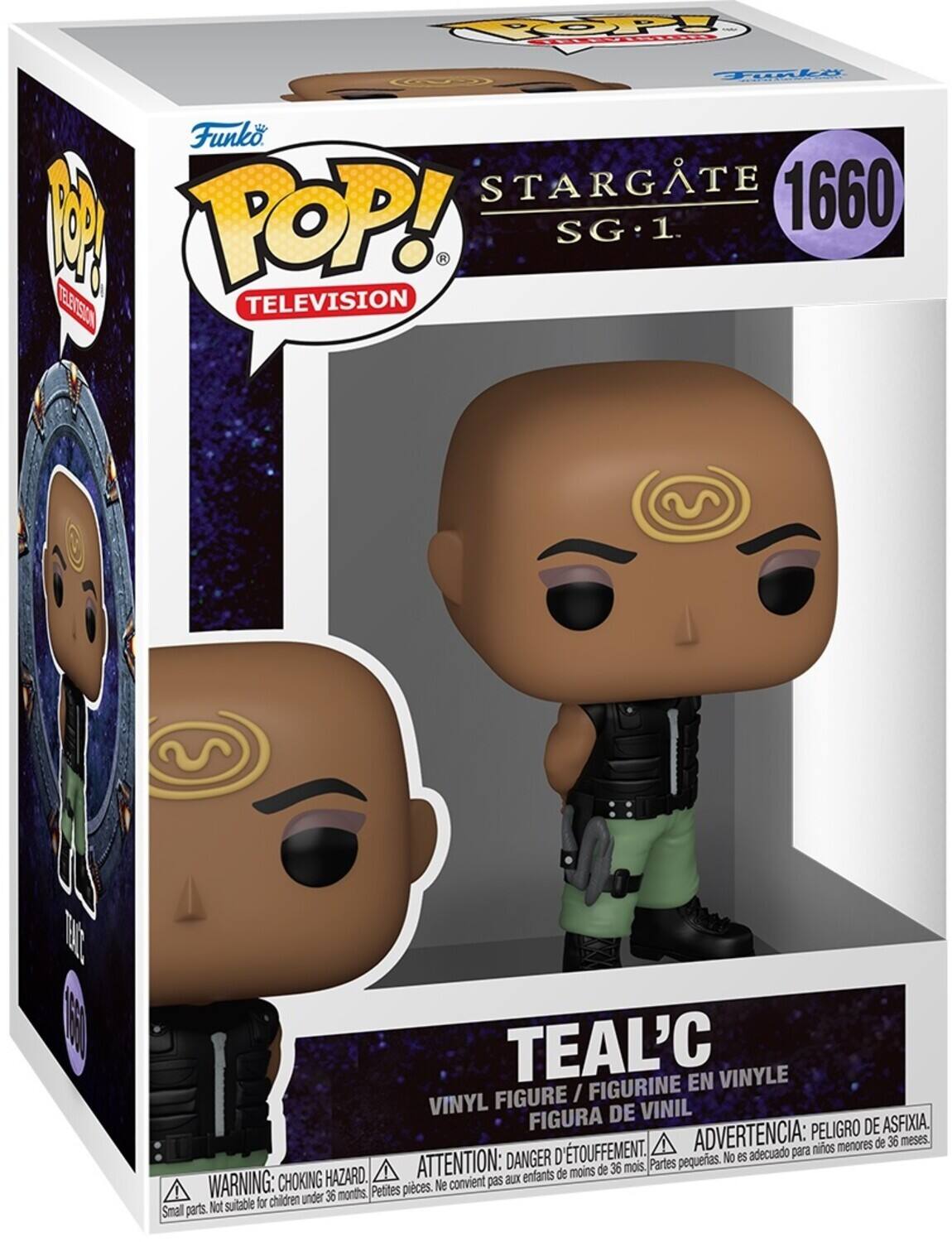 POP!  C Tualy Funko STARGATE 1660 M POP! SG:1. 1. TEETSION TELEVISION B  TEAL'C EN VINYLE FIGURE / FIGURINE VINYL DE VINIL FIGURA PELIGRO DE ASFIXIA. D'TOUFFEMENT. ADVERTENCIA: nios menores de 36 meses. DANGER No es adecuado para ATTENTION: de 36 mois. Partes pequerias. HAZARD. enfants de moins WARNING: CHOKING convient pas aux Petites pieces. Ne for children under 36 months Small parts. Not suitable