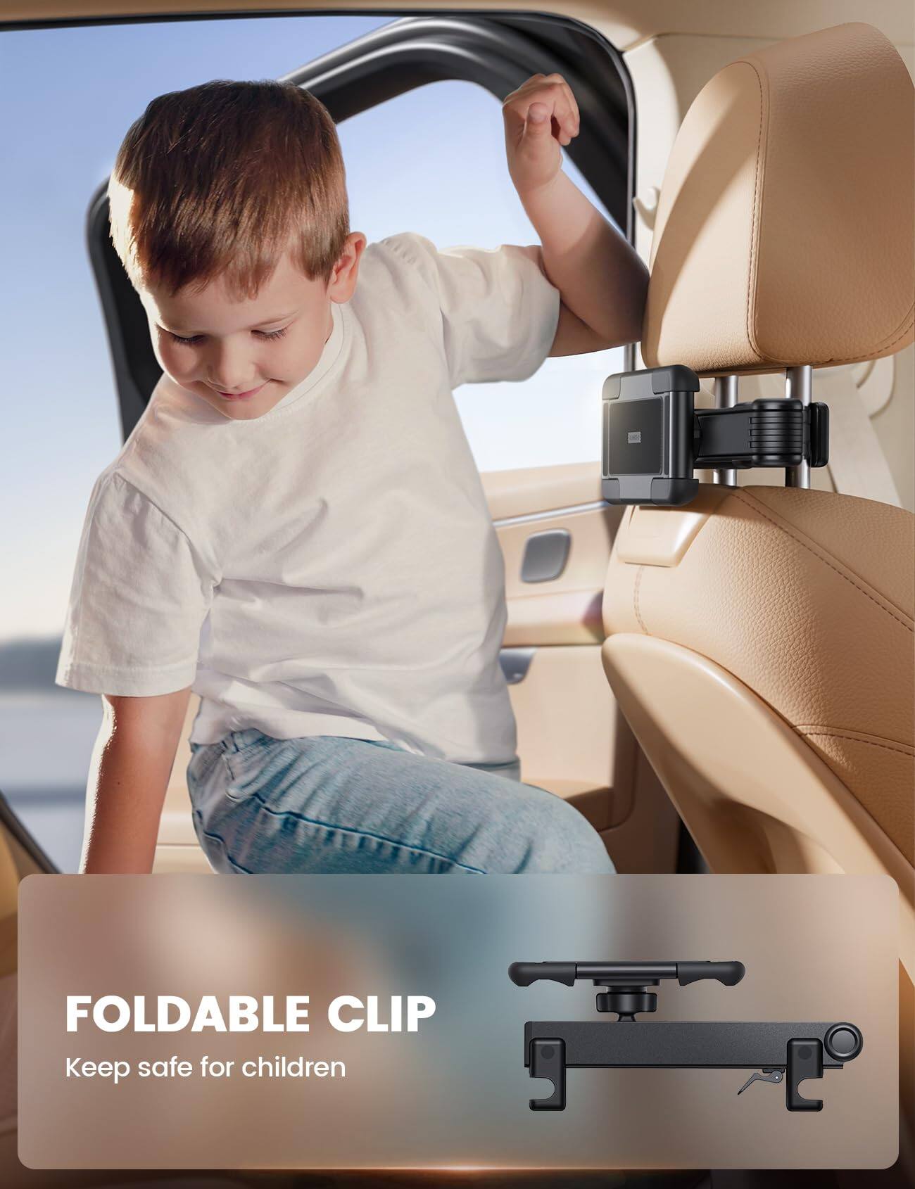 FOLDABLE CLIP  
Keep safe for children