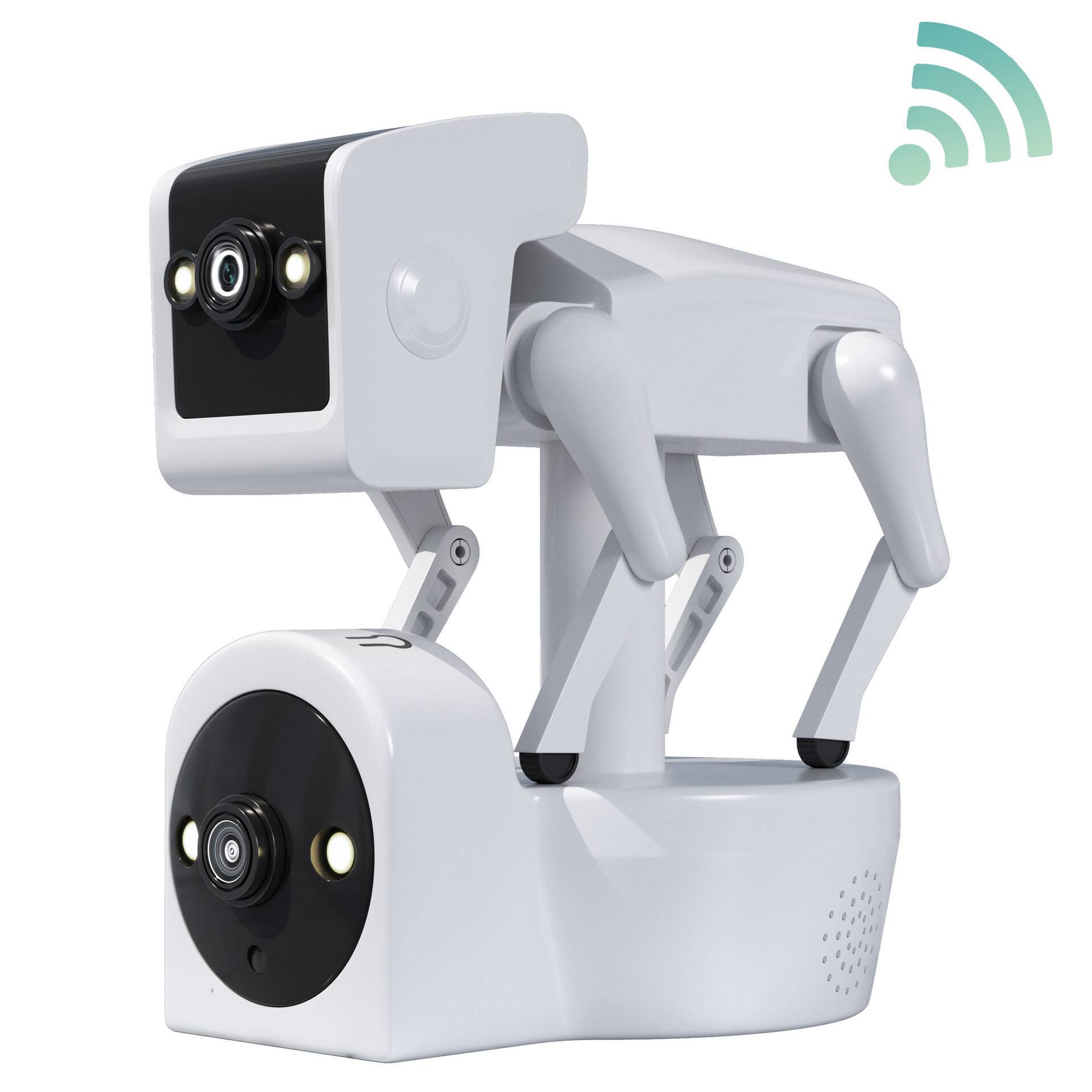 Front. Skanty Furniture - Indoor Security Camera,2 Megapixels, Night Vision Rotate Dual Camera with AI Detection, Remote APP Control with speaker.