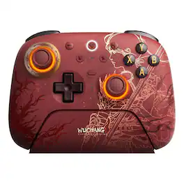 8BitDo - Ultimate 2 Wireless Controller with TMR Joysticks, Hall/Tactile Triggers, Motion Control, RGB Fire Ring for PC - Red