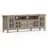 Front. Simpli Home - Artisan 72W Low TV Stand with Drawers, Glass Doors and Cubbies - Distressed Gray.