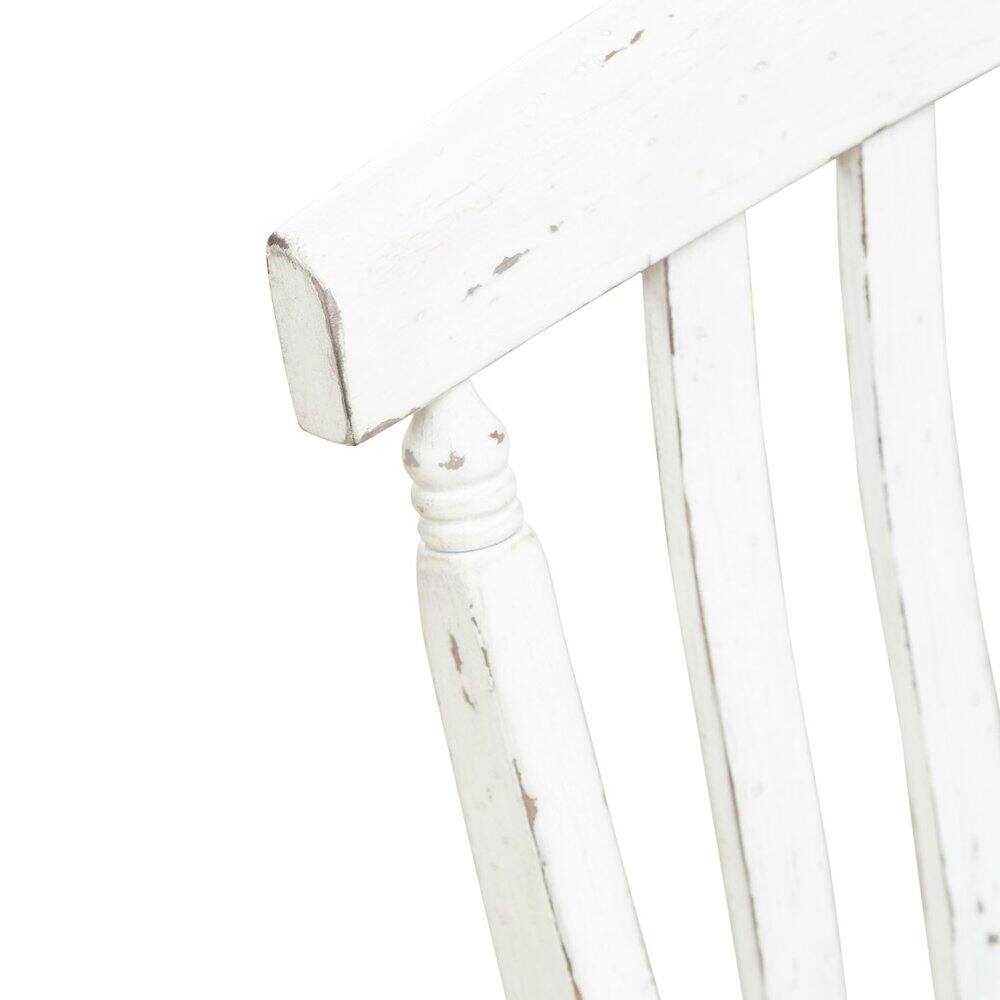 Angle. Liberty Furniture Industries - Al Fresco Slat Back Bench for Dining Room - Graphite & Whitestone - Graphite & Whitestone.