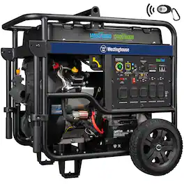Westinghouse - 18,000/14,500-Watt Dual Fuel Gas and Propane Portable Generator with Remote Electric Start, Low THD, and 50 Amp Outlet - Blue