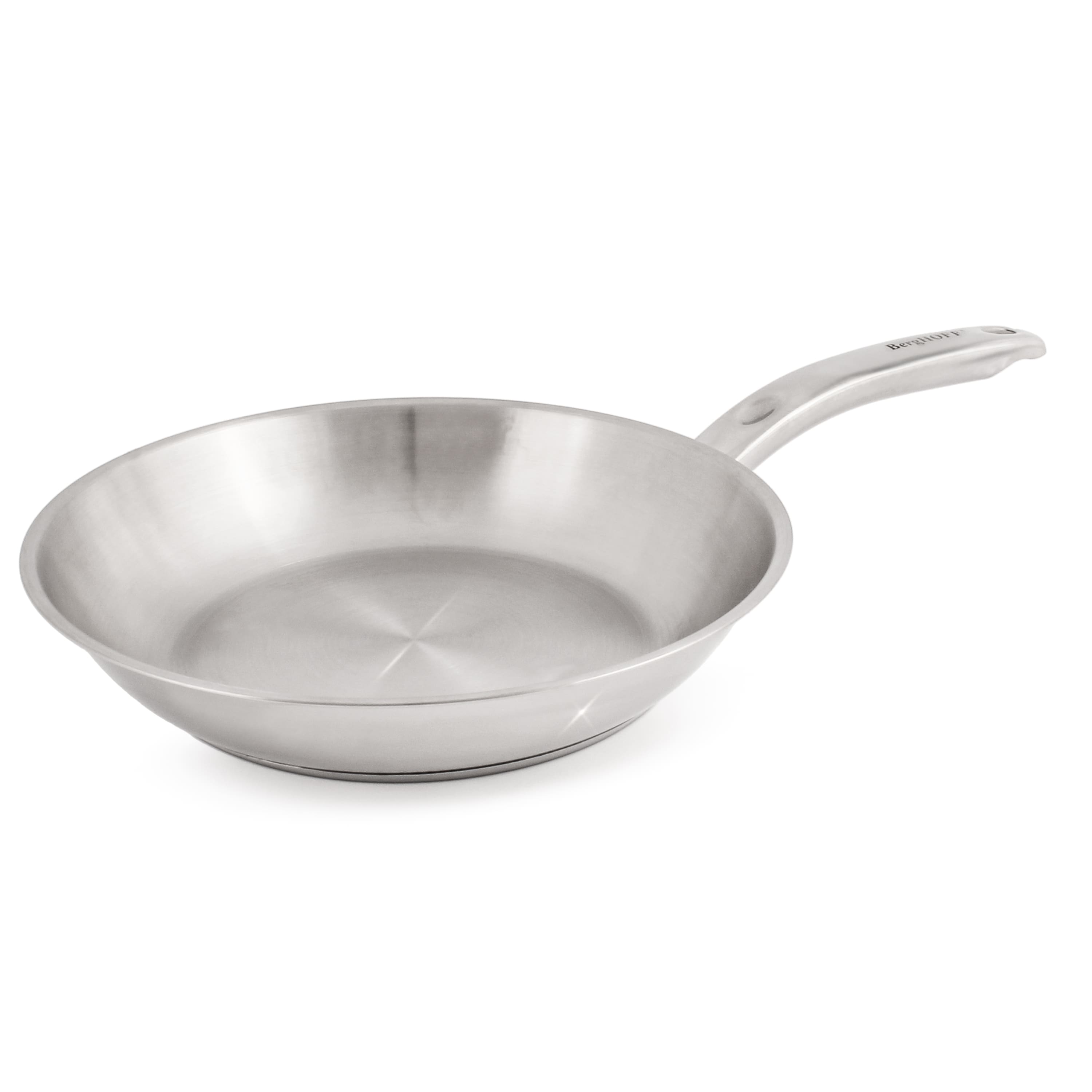BergHOFF - Belly Shape 18/10 Stainless Steel 9.5" Fry Pan - Silver