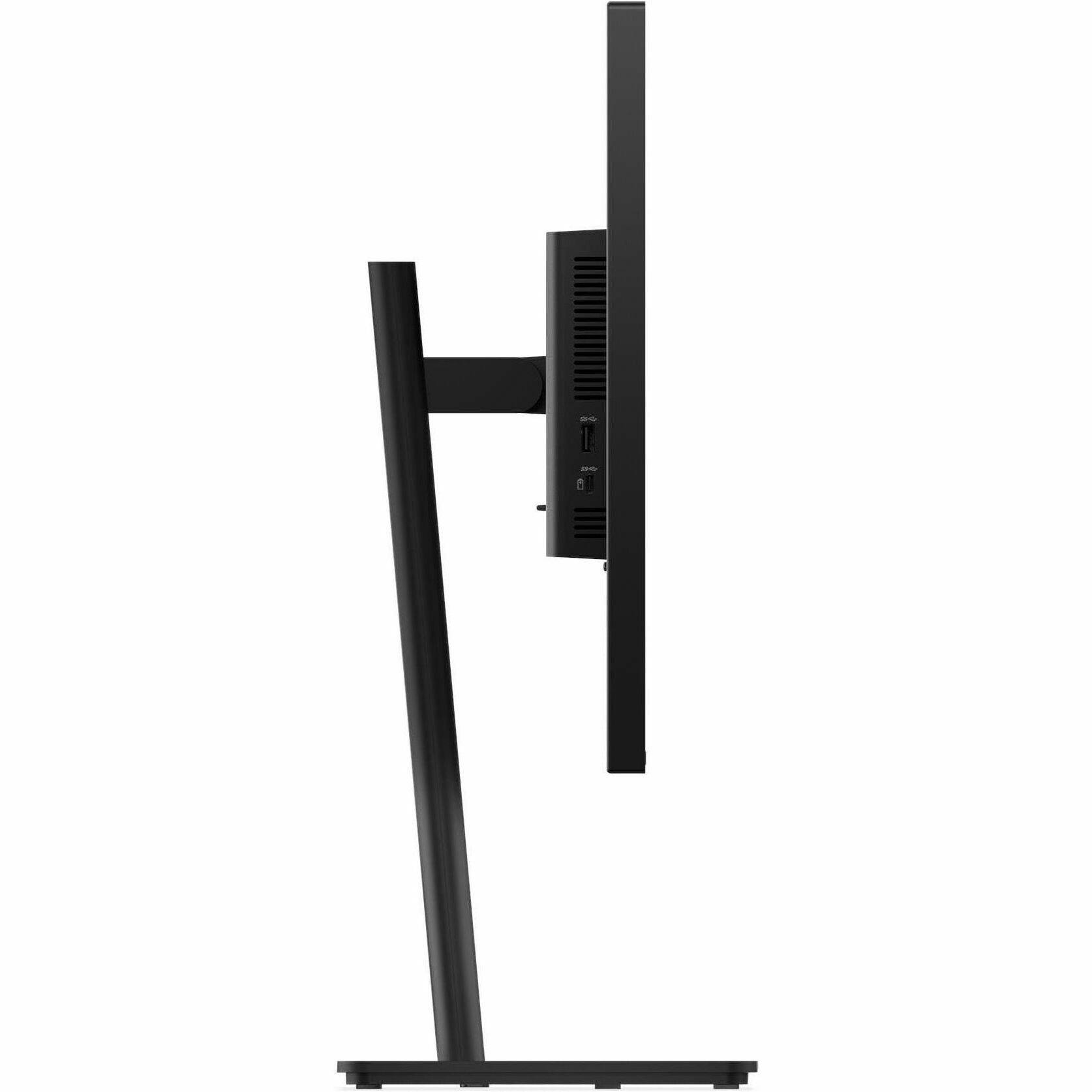 Alt View 2. Lenovo - Lenovo ThinkVision T27QD-40 27" Class WQHD LED Monitor - 16:9 - Eclipse Black - 27" Viewable - In-plane Switching (IPS) - Eclipse Black.