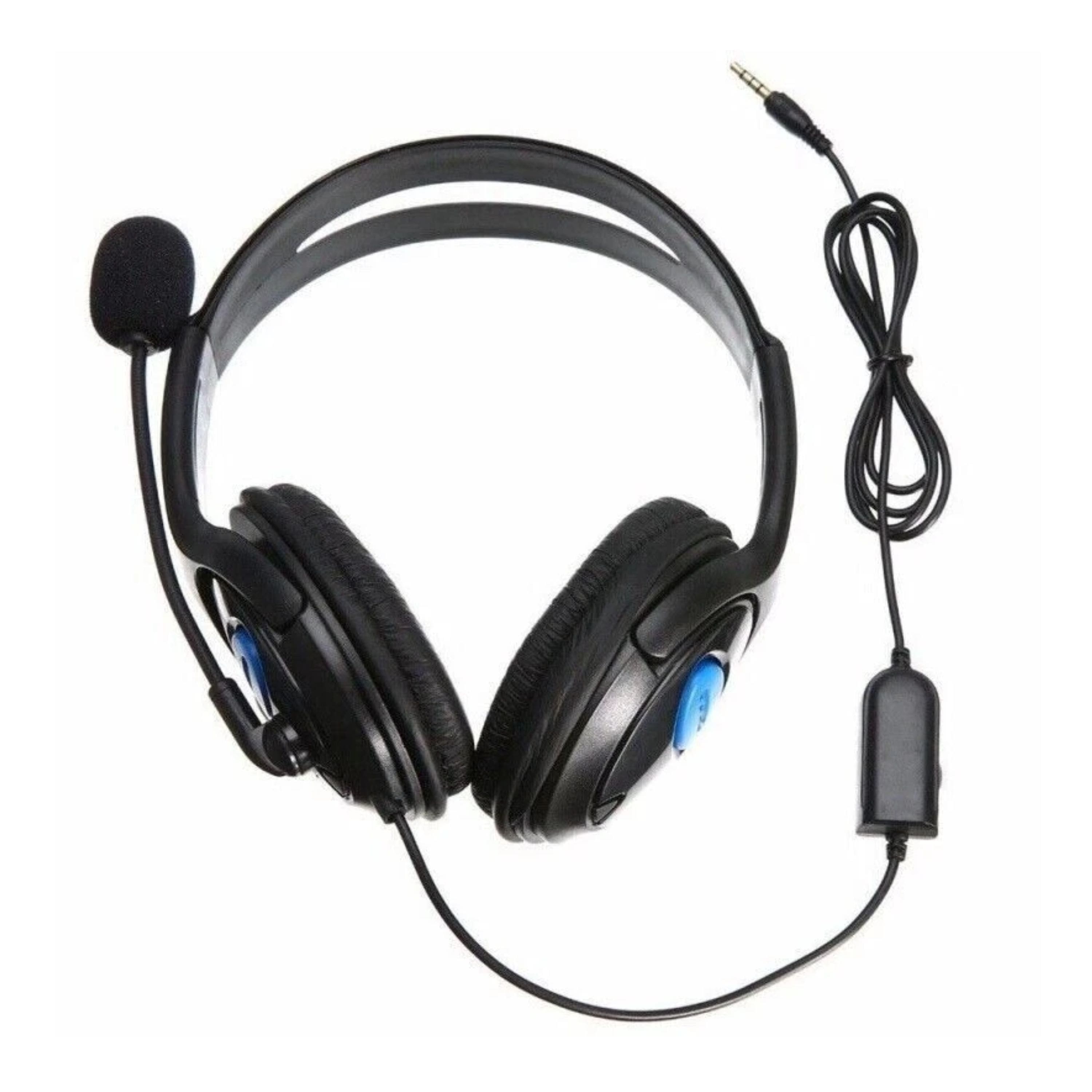 Kitcheniva - Stereo Wired Gaming Headsets Headphones With Mic For PS4 Playstation 4 PC Laptop - Black