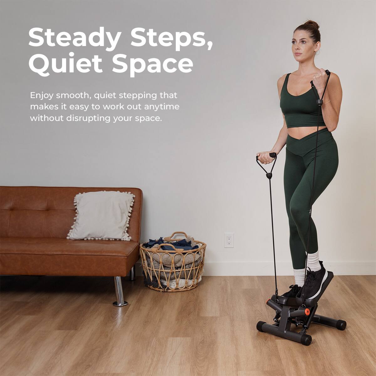 Steady Steps, Quiet Space

Enjoy smooth, quiet stepping that makes it easy to work out anytime without disrupting your space.