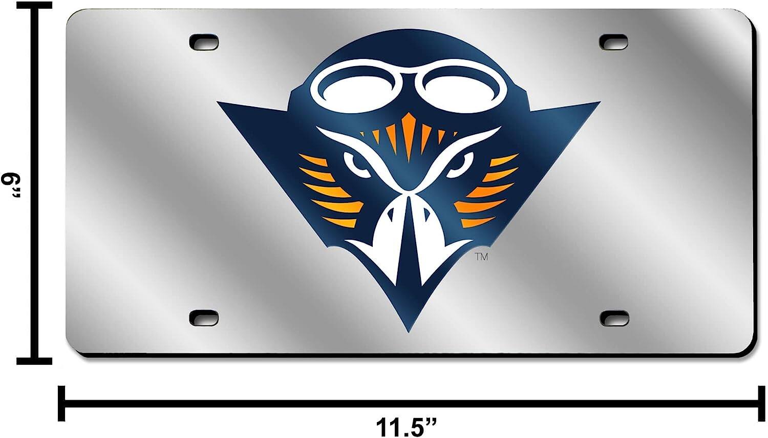 Alt View 3. Rico Industries - Tennessee Martin Skyhawks Mirrored Laser Cut License Plate Laser Tag - Multi.