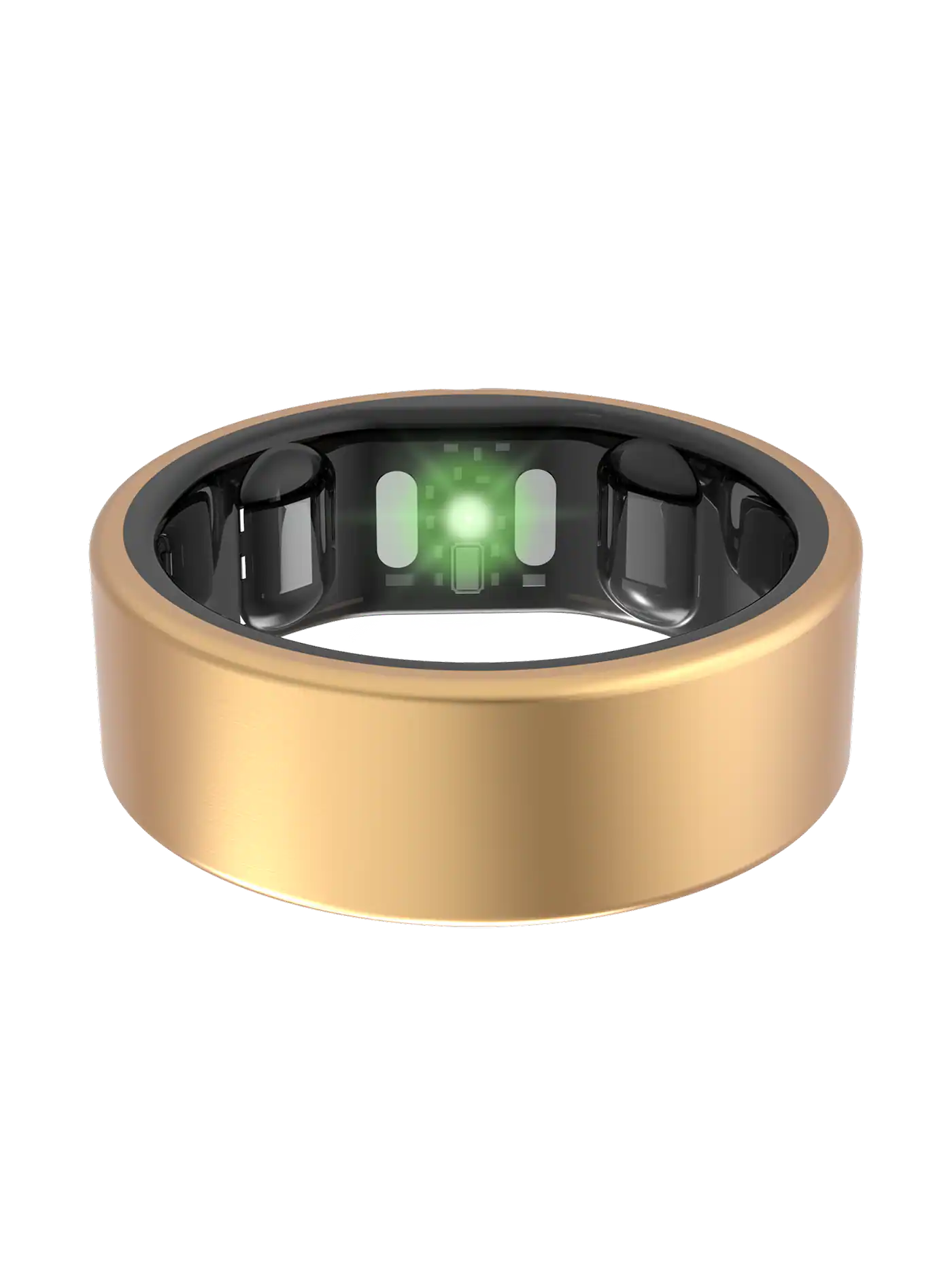 Angle. QALO - QRNT Slim Smart Ring Size 6 - Gold.