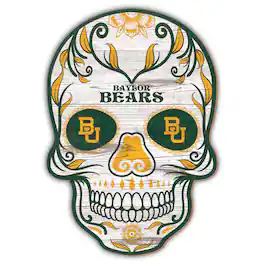 Fan Creations - Baylor Bears 12'' Sugar Skull Sign - Multicolor