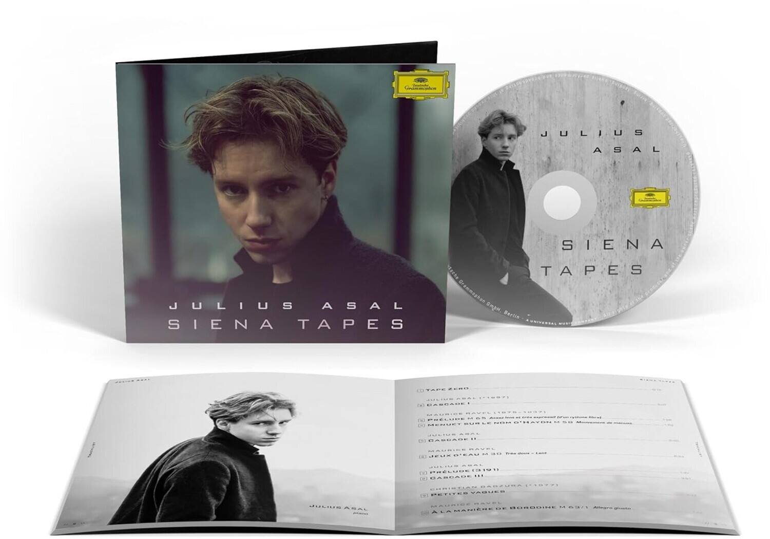 JULIUS ASAL  
SIENA TAPES  

JULIUS ASAL  
SIENA TAPES  

TAPE ZERO  
1. JULIUS ASAL (1967)  
2. CARGADE  
3. MAURICE PAVEL (1987)  
4. MENUET SUR L'ENON  
5. JULIUS ASAL (1967)  
6. CARGADE II  
7. MAURICE PAVEL (1987)  
8. JEUX D'EAU M 30 (1987)  
9. JULIUS ASAL (1967)  
10. CARGADE III  
11. CHRISTIAN BARZUR (1987)  
12. PETITES VAGUES  
13. JULIUS ASAL (1967)  
14. ALAMANIERE DE B