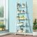 Alt View 15. Costway - Versatile White 5-Tier Bookshelf Leaning Wall Shelf Ladder Bookcase Storage Display Furni - White.