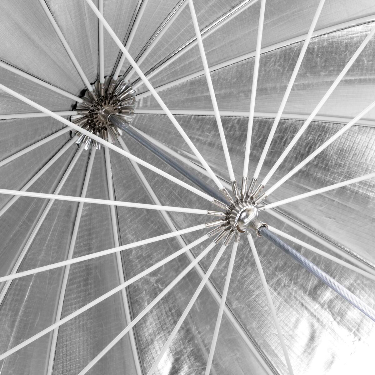 Alt View 6. Glow - Glow Easy Lock X-Large Deep Silver Fiberglass Umbrella (65").