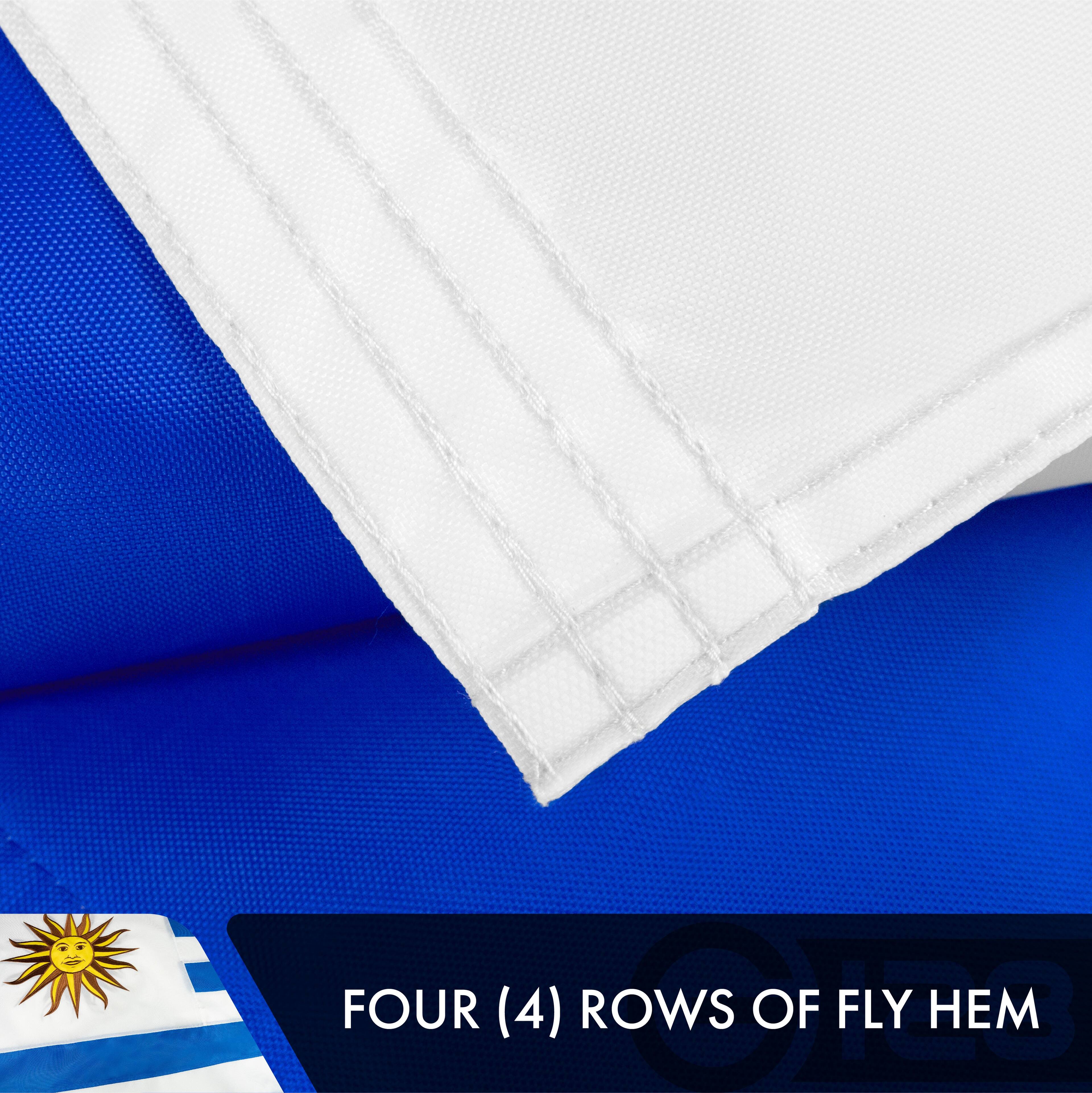FOUR (4) ROWS OF FLY HEM