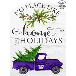 Jardine - Washington Huskies 16'' x 22'' Holiday Marquee Sign - White