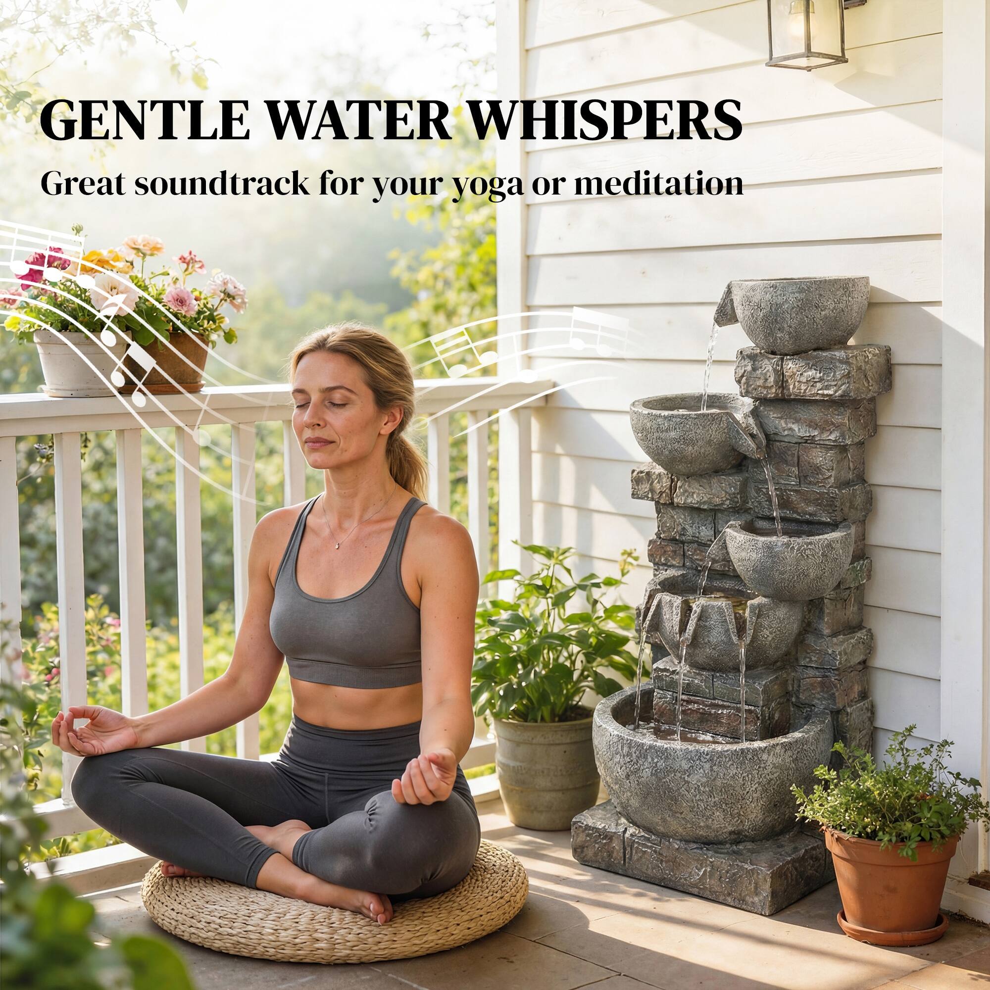 GENTLE WATER WHISPERS  
Great soundtrack for your yoga or meditation