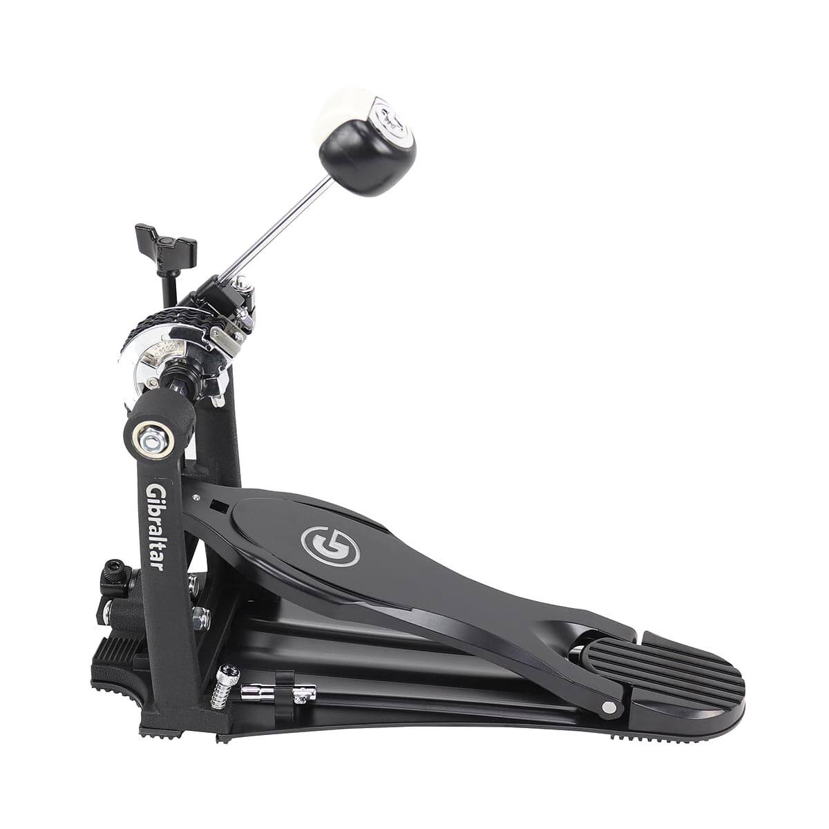 Angle. Gibraltar Hardware - 9000 Series Stealth Bass Drum Pedal, Single Pedal with Independent Beater Angle & Footboard Height Adjustments.